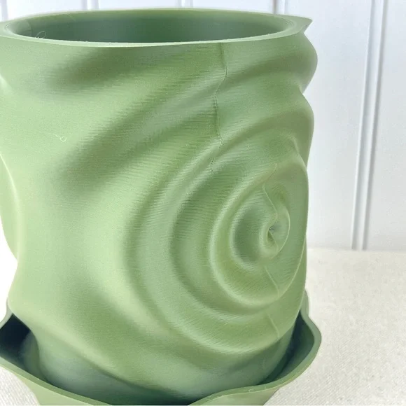 Modern Planter Pot, Waterdrop Planter, Modern Ripple Effect Planter - Picture 4 of 11